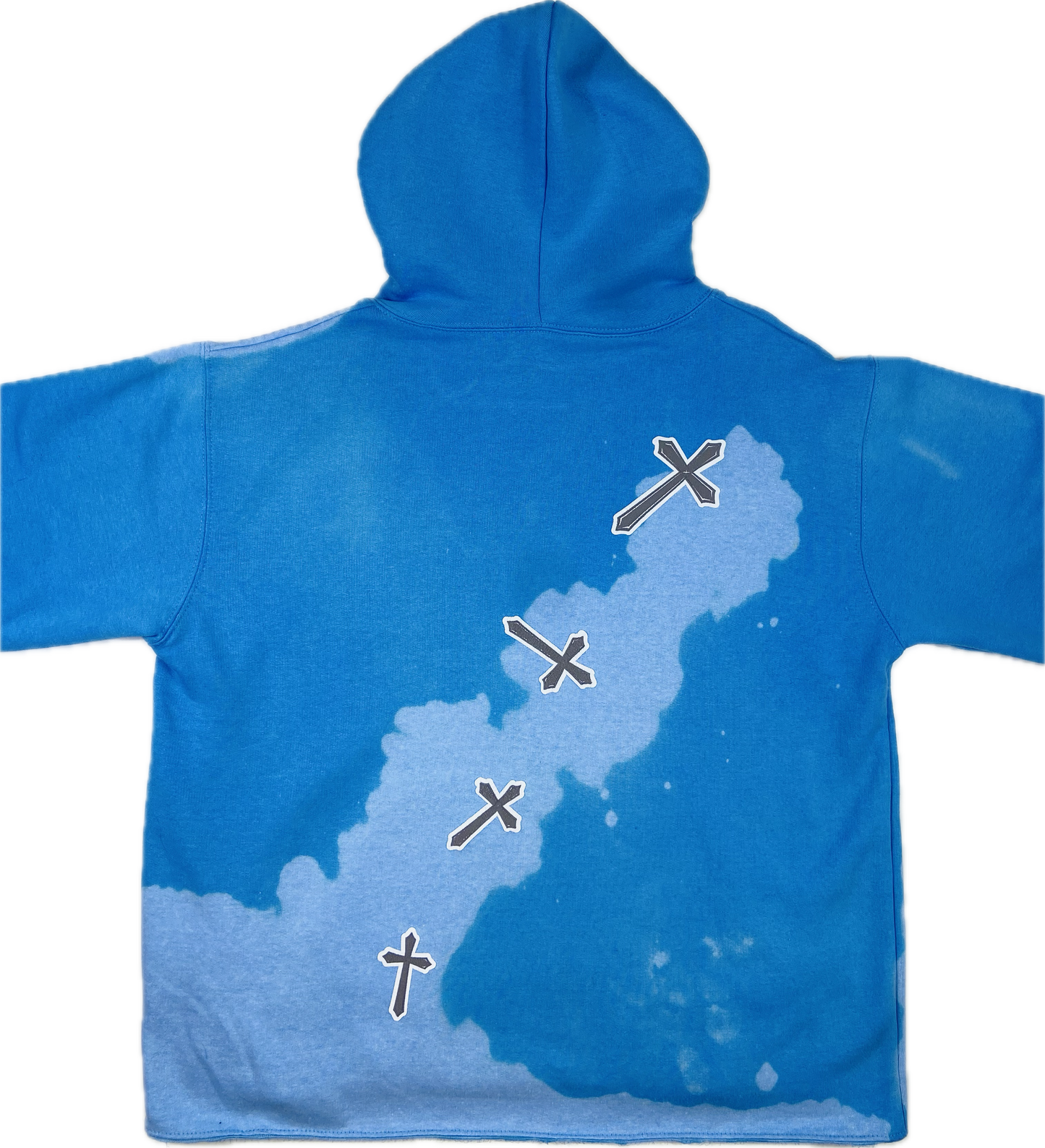 Cropped Falling Cross Hoodie