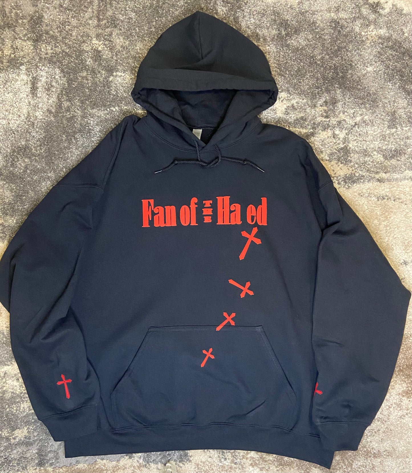 "Fan of the Hated" - Falling Cross Hoodie (3D)