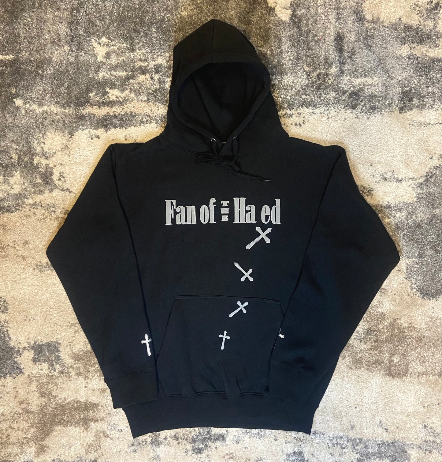 "Fan of the Hated" - Falling Cross Hoodie (3D)